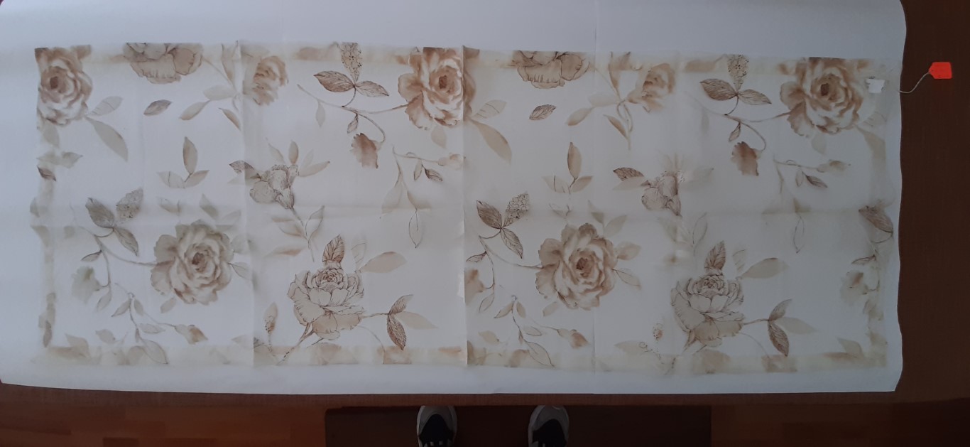 Camino De Mesa De Gasa Con Flores 50X140Cm – Laura S