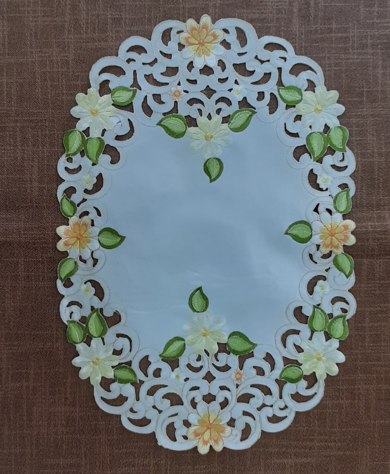 Mantel individul Ovalado Beige 34X49 Cm