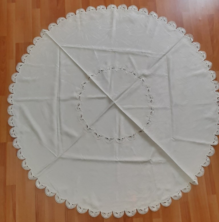 Mantel Circular Color Perla ⌀160 Cm – Stickperle